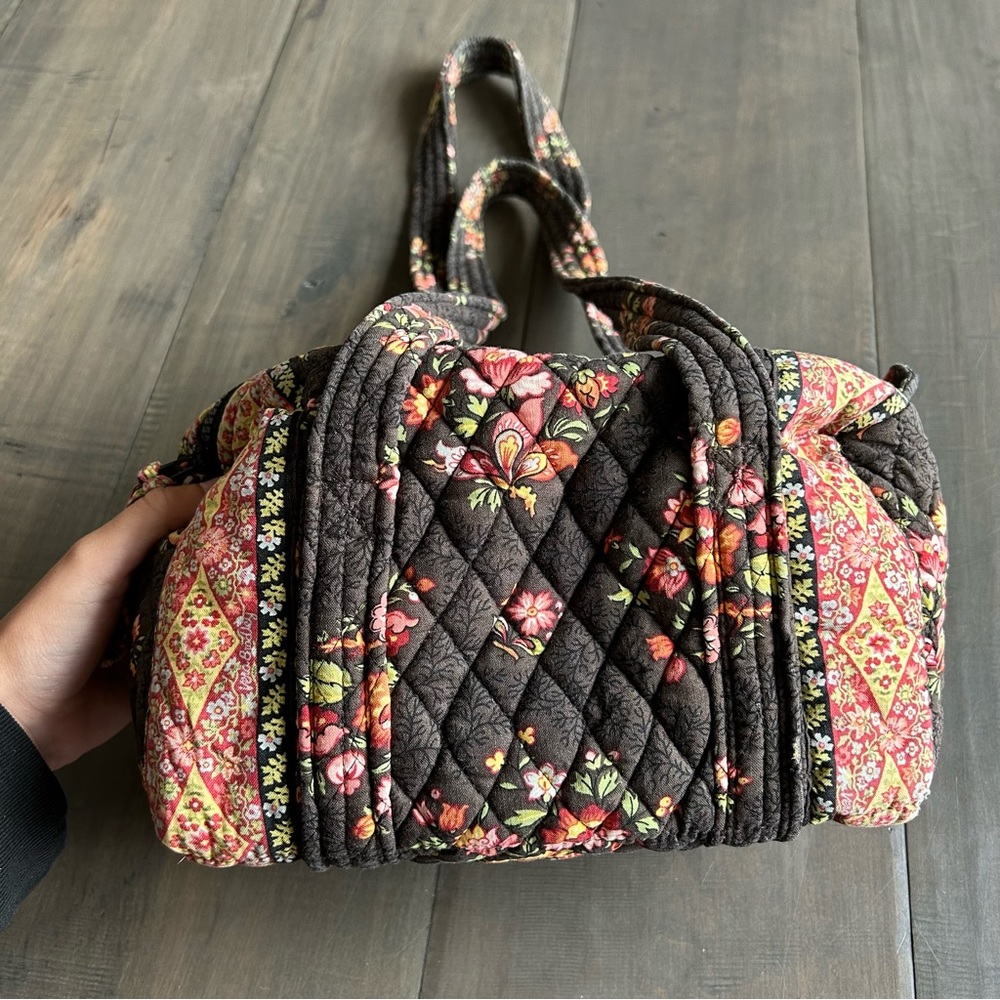 Vera Bradley Retired Brown Shoulder Bag - Picture 1 of 7